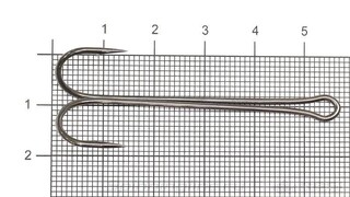  KOI "3 XL DOUBLE HOOK",  2/0 (INT),  BN,  1...
