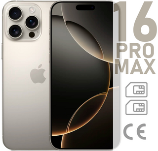  Apple iPhone 16 Pro Max 256Gb, Dual nano Sim, Natural Titanium..