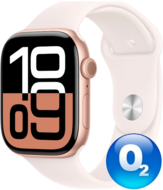 Apple Watch Series 10 42mm Rose Gold Aluminum, Light Blush Sport Band, ..