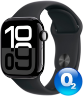 Apple Watch Series 10 GPS 46mm Jet Black Aluminum, Sport Band Black, M/L ..