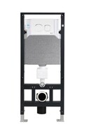 Инсталляция WELTWASSER WW AMBERG 506 MT-CR для унитаза, матовый хром клавиша..
